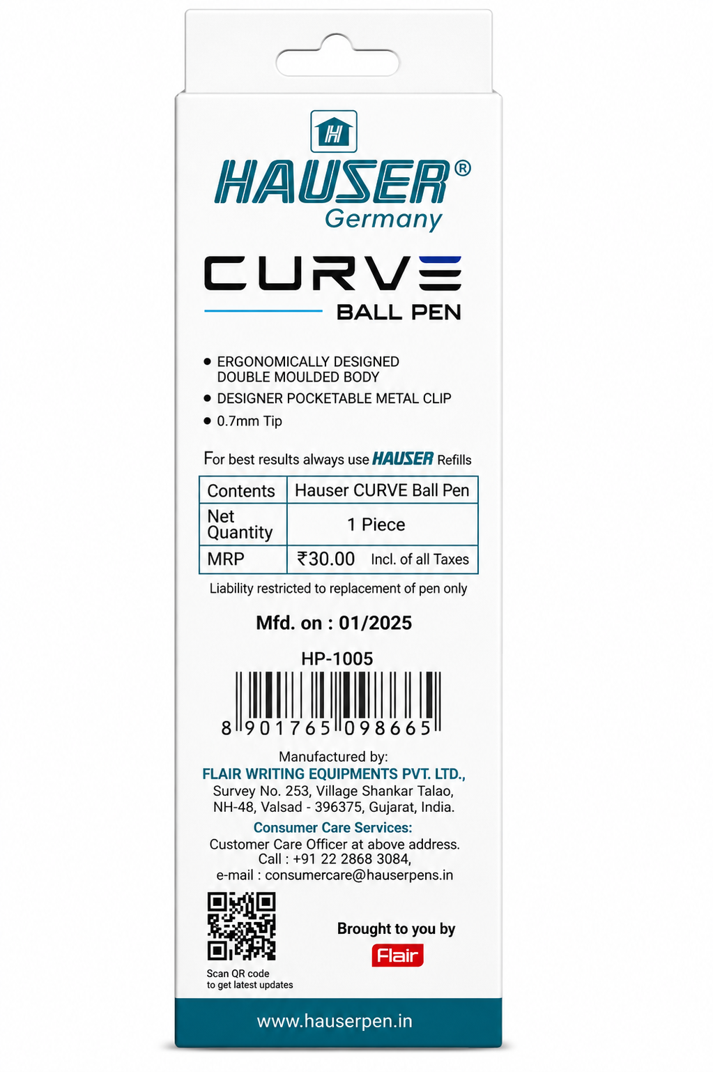 HAUSER GERMANY CURVE BALL PEN thumbnail 2