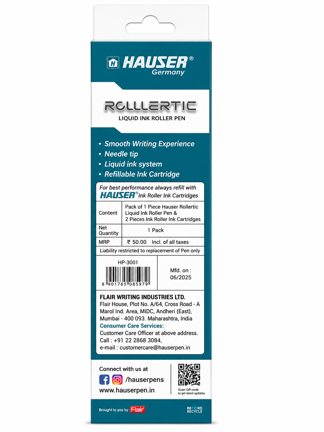 HAUSER GERMANY ROLLERTIC LIQUID INK PEN thumbnail 2