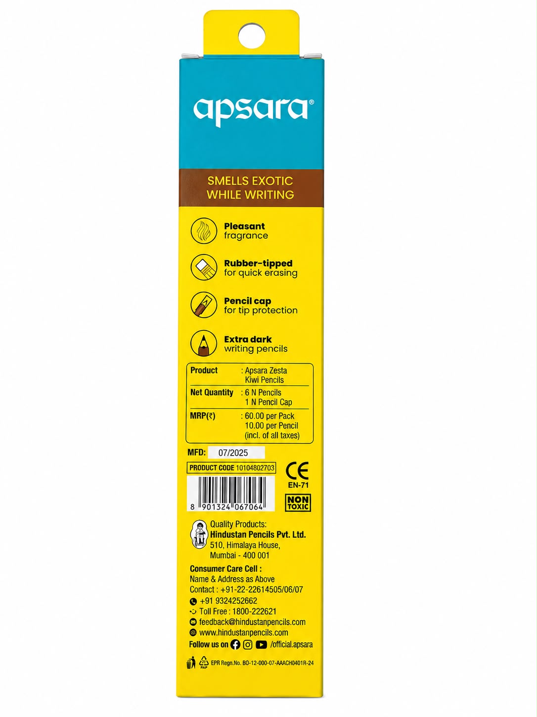 APSARA ZESTA KIWI SCENTED WRITING PENCIL thumbnail 2