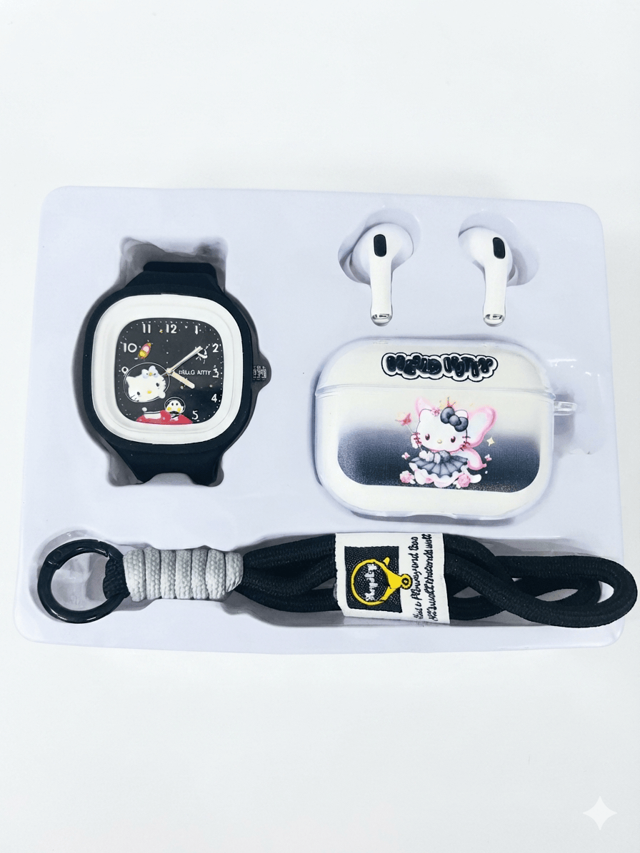 Tws wireless earbuds Cartoon-Themed 4-in-1 Accessory Gift Set thumbnail 3