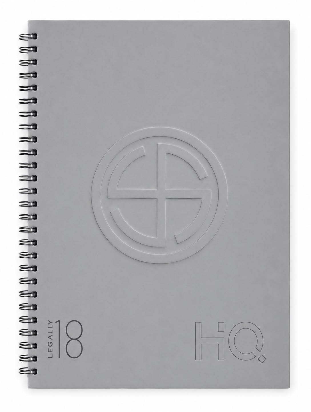 HQ Legally 18 Spiral Notebook
