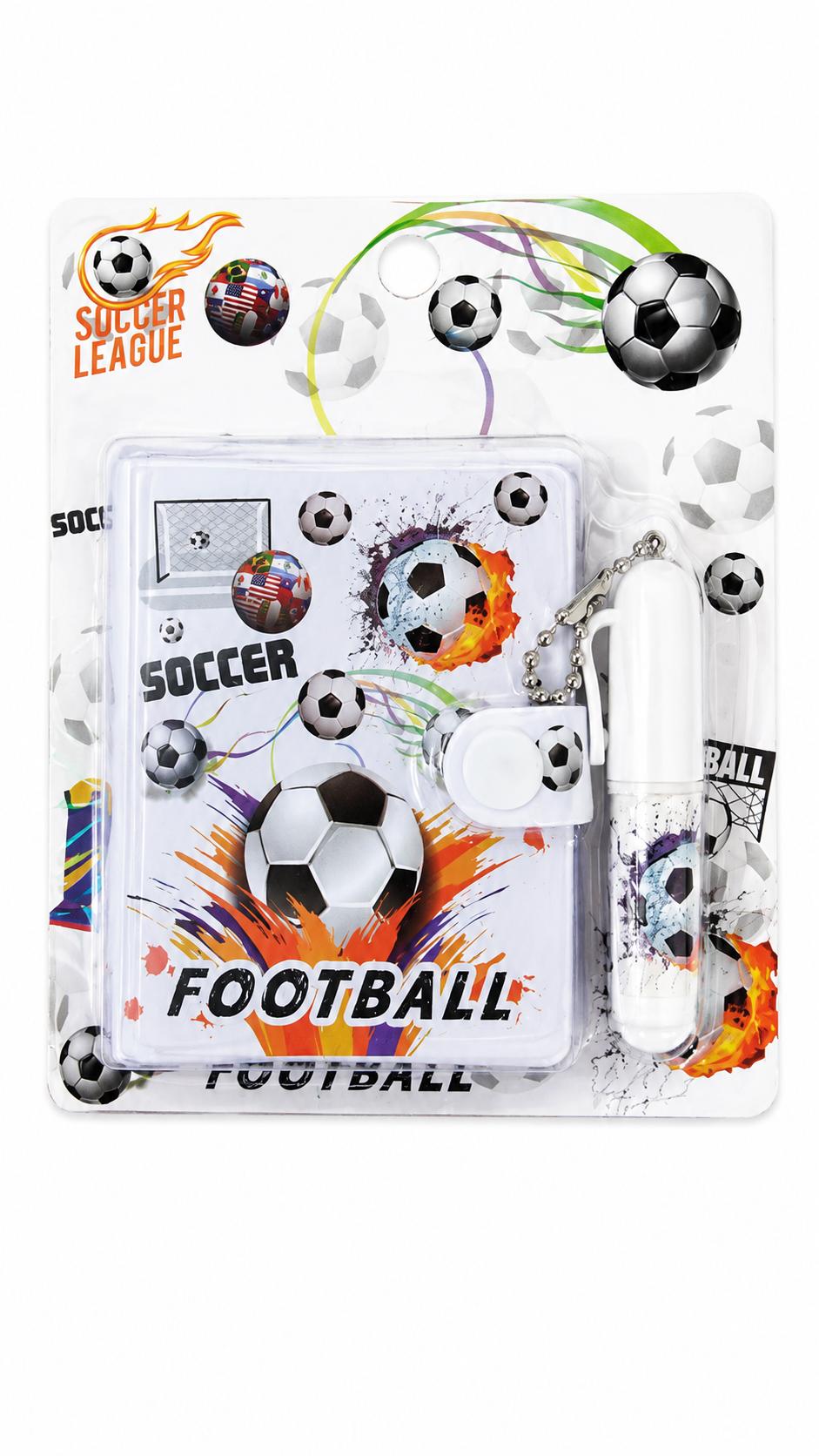 Football Mini Diary Set with Pen Keychain