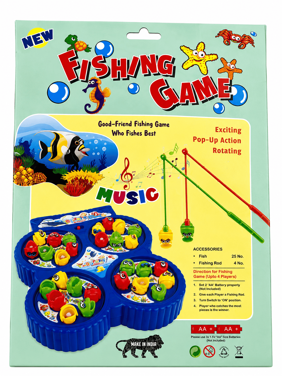 fishing games with this colourful Fishing Rod Set. thumbnail 5