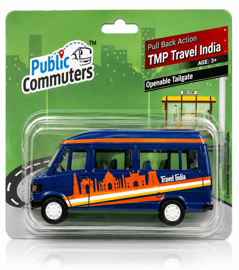 Public Commuters TMP Travel India Toy Bus