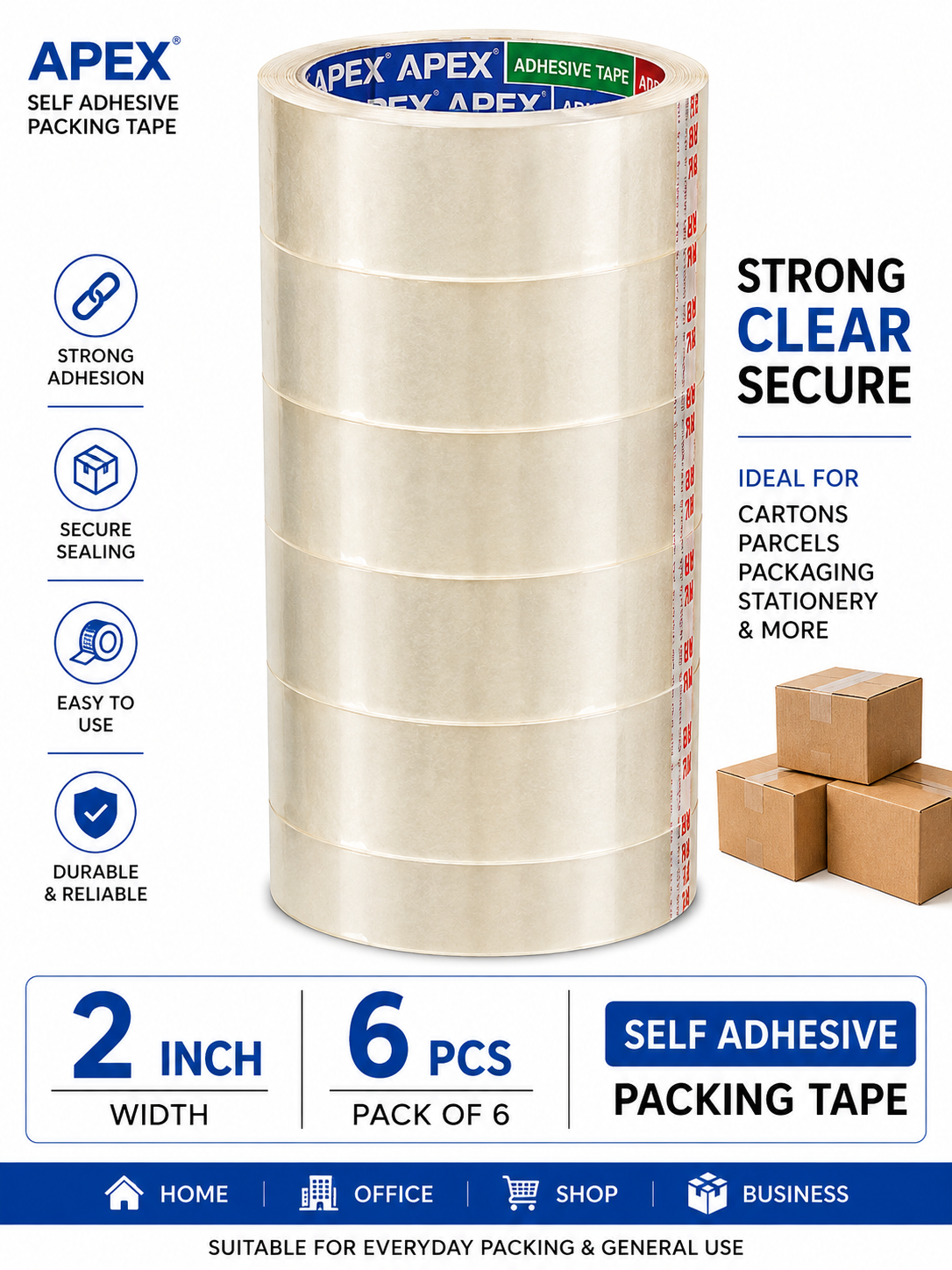 APEX Self Adhesive Packing Tape
