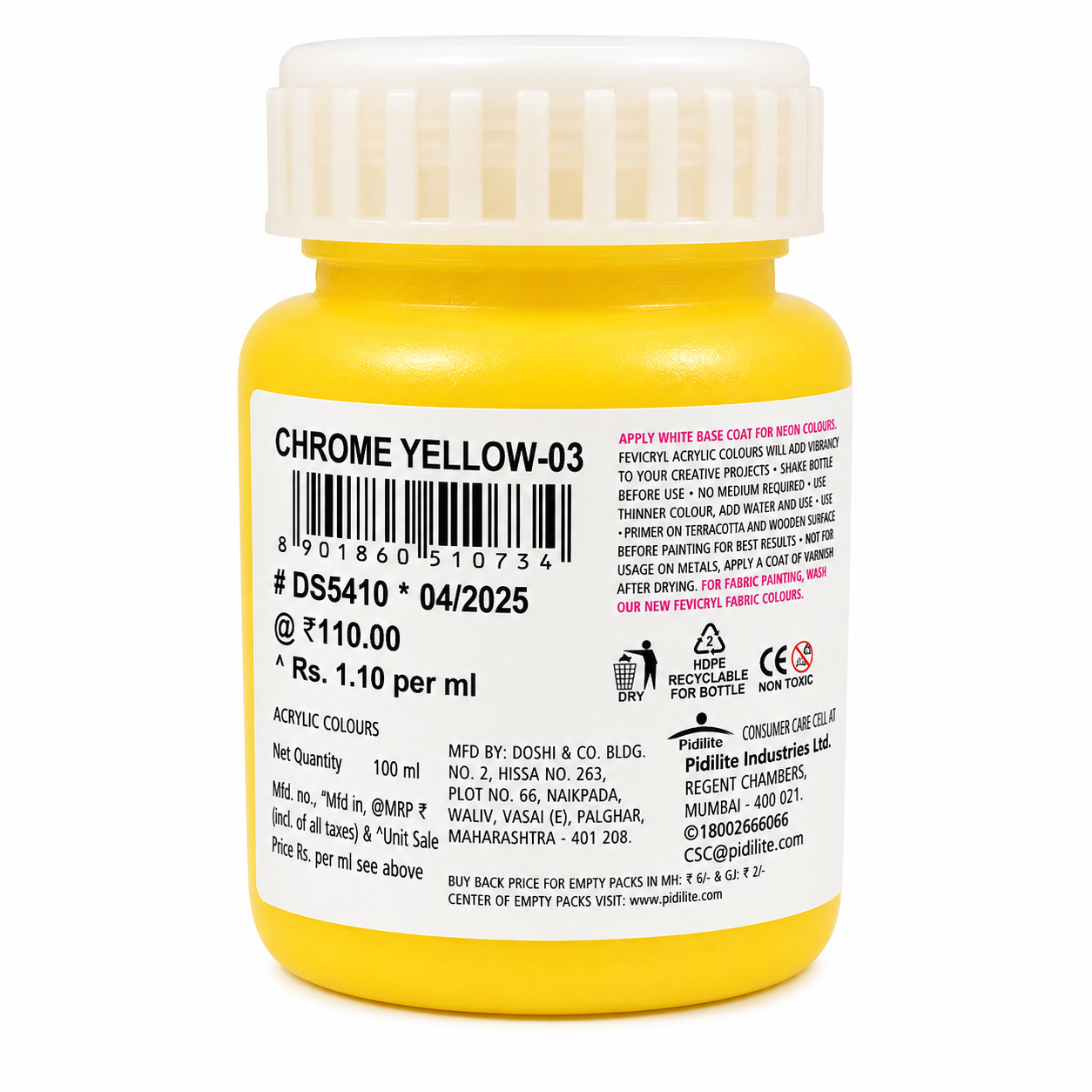 FEVICRYL ACRYLIC COLOURS 100 ml thumbnail 6