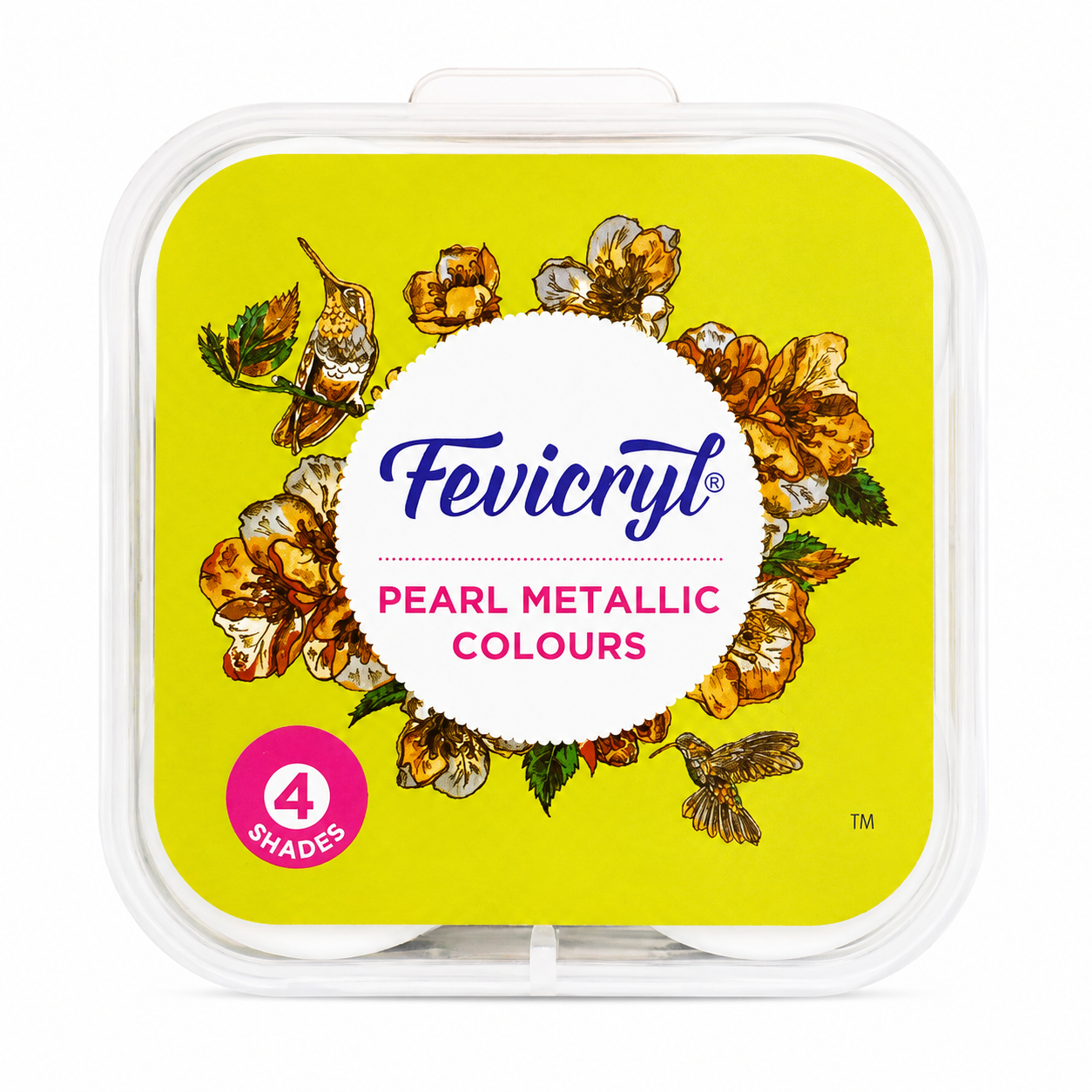 Fevicryl Pearl Metallic Colours Set of 4 Shades
