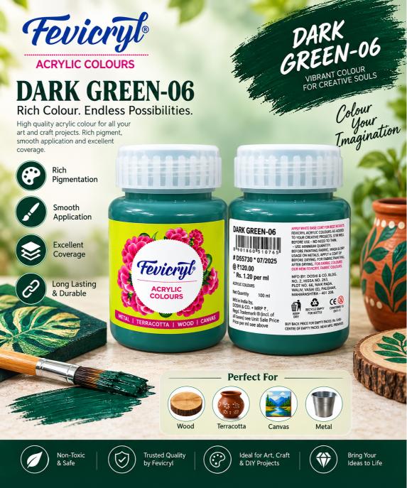 Fevicryl Acrylic Colours – 100 ml thumbnail 6