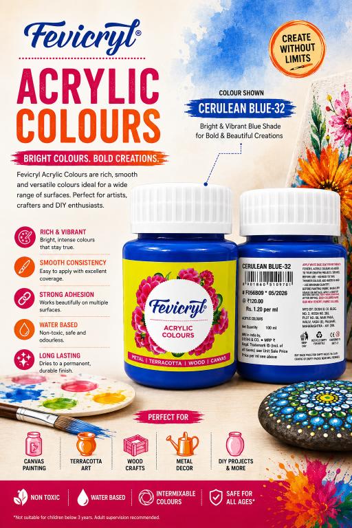Fevicryl Acrylic Colours – 100 ml thumbnail 8