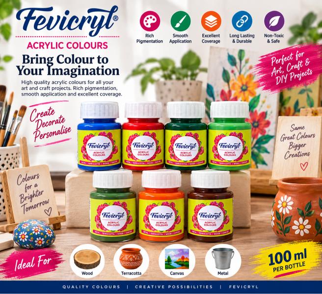 Fevicryl Acrylic Colours – 100 ml